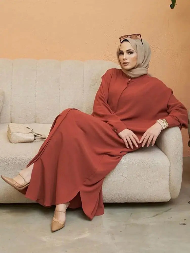 Vestido de Botonadura Sencilla