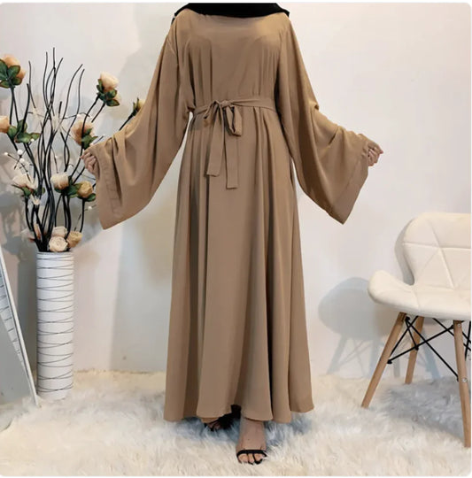 Muslim Women's Long Abaya Dress - Dubai Style