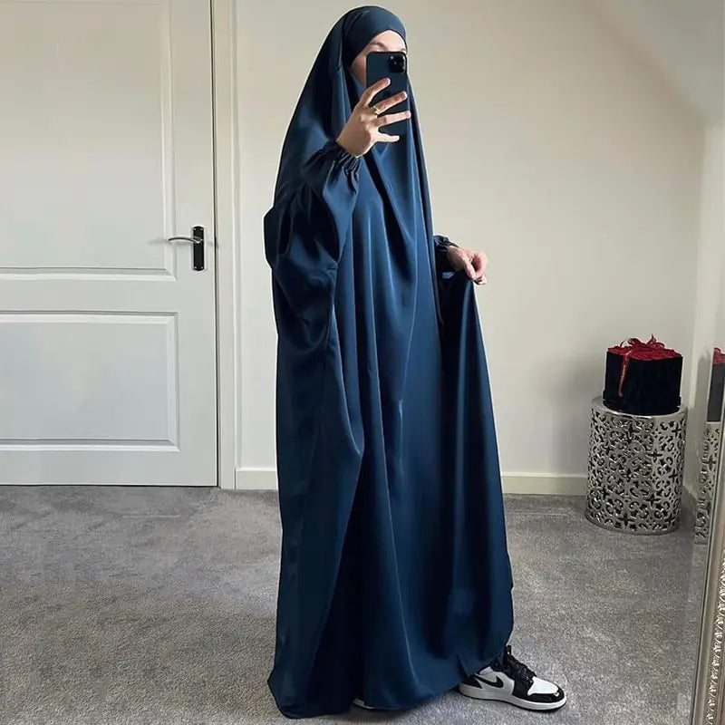 Ramadan Eid Hooded Abaya Women Prayer Garment