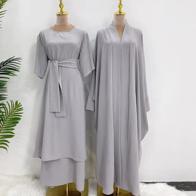 Conjunto de Vestido Largo Abaya para Mujer