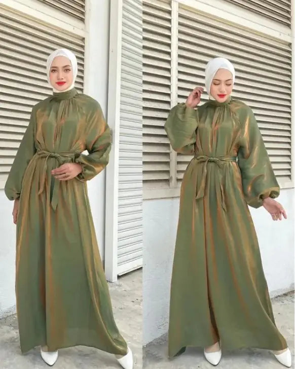 Abaya Hijab Dress with Sleeves